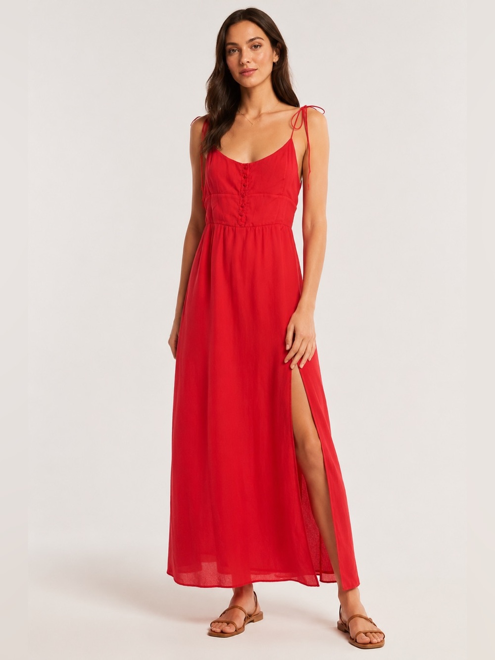 Abercrombie & Fitch Red midi dress XL